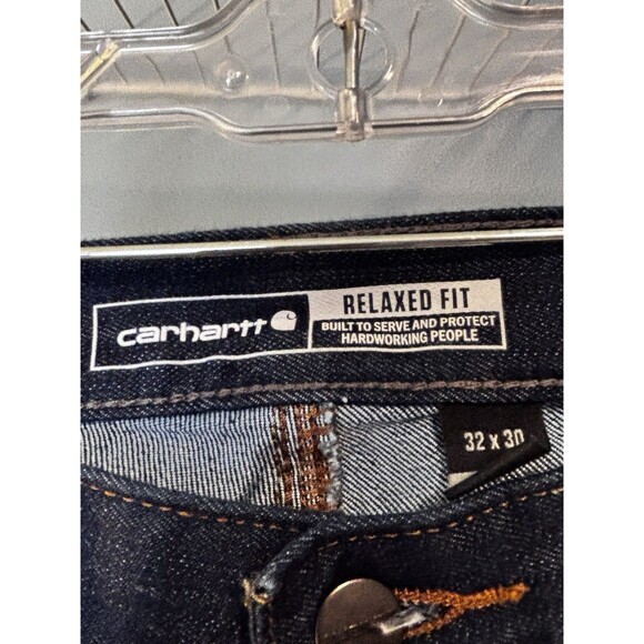 Carhartt Force Relaxed Fit Dark Blue Mens Denim 5 Pocket Jean 32x30 - Picture 2 of 7